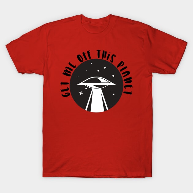 Funny UFO Space Alien T-Shirt by Imp's Dog House